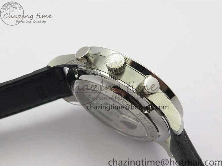 MIROTIME 0325 WeatherProof Portugieser Chronograph Edition “150 Years” IW371602 ZF 1:1 Best Edition White Dial on Black Leather Strap A7750 (Slim Movement) 7120